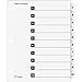 Tops 61013Cb One Step Index System, Numbered 1-10, 10 Tabs, Clear