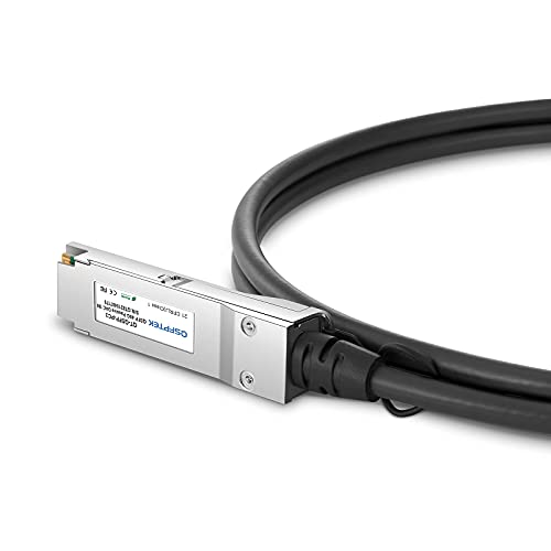 Image of 40G QSFP DAC, 3M (10ft) Passive Direct Attach Copper Twinax Cable Compatible with Cisco QSFP-H40G-CU3M