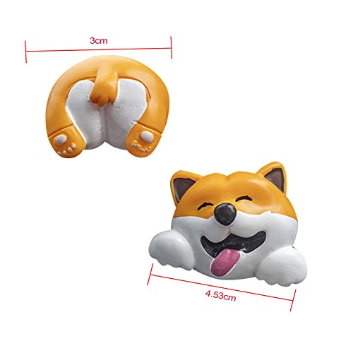 Image of Cute Air Vent Clips Car Accessories, Creative Animal Head and Tail Cartoon Car Air Freshener Vent Clip Car Fragrance Diffuser Perfume Clips Air Conditioner Outlet Vent Clips Decorations, Dog