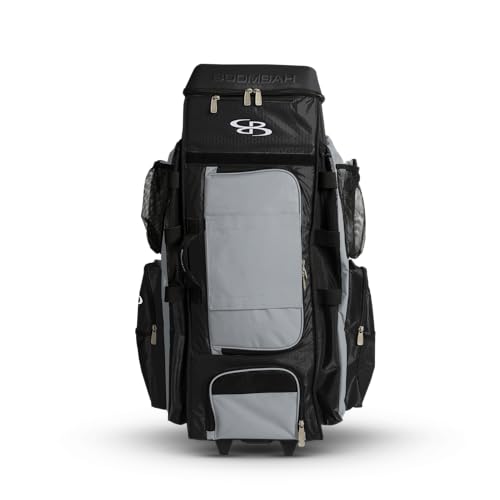 Boombah DEFCON Superpack XL Rolling Bat Bag Black/Gray/Black