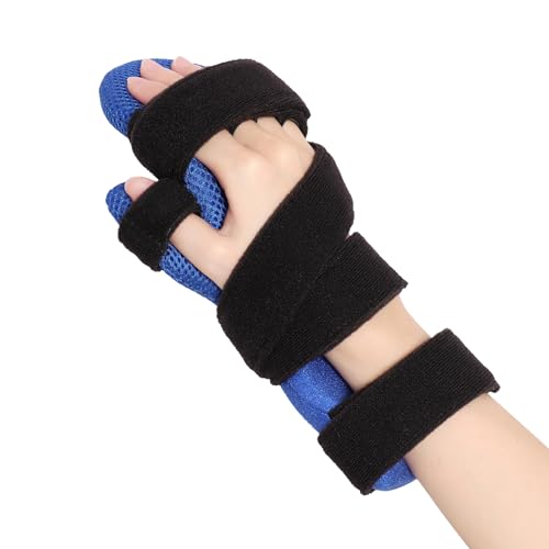 YiYame Férula de mano en reposo, muñequera tunel carpiano, ferula dedo izquierda y derecha, ortesis mano soporte para Contracturas de los Dedos, Tendinitis, Artriti,s Férula de Dupuytren, M