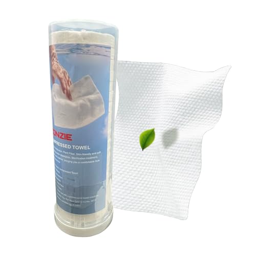 Toallas comprimidas para viajes, servilletas portátiles de 20 piezas, tabletas de toalla de 11 x 9.45 pulgadas, para piel facial, maquillaje de manos, baño diario, inodoro, hotel, camping, limpieza