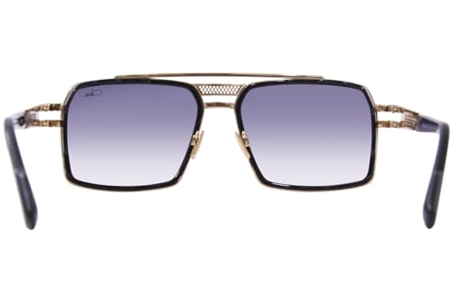 Cazal 6033/3 001 Sunglasses Men's Black Gold/Grey Gradient Square Shape 60mm4