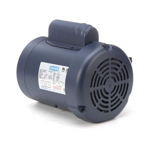 Leeson 110308.00 General Purpose C Face Motor, 1 Phase, 56C Frame, Round Mounting, 3/4HP, 1800 RPM, 115/208-230V Voltage, 60Hz Fequency