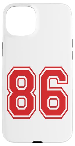 �ԍ� 86�C���` ���b�h �X�}�z�P�[�X iPhone 15 Plus �p