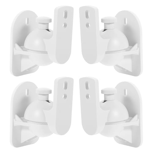 Supports muraux pour enceintes satellites en ABS blanc rigide universels