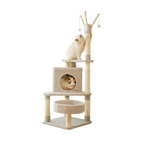 Columpio para Gatos Marco de escalada for gatos, nido for gatos, árbol for gatos, marco con nido, columna de escalada for gatos multicapa, suministros for gatos Suministros de ejercicio para Mascotas(