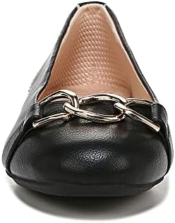 Dr. Scholl's Shoes Womens Wexley Adorn Slip On Ballet Flat Loafer Ballerina Black Smooth 8 W | Image 4
