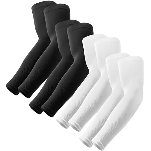 Image of UV Sun Protection Arm Sleeves - UPF 50 Cooling Compression Sleeves for Men & Women - Arm Cover /Protector for Basketball, Voleyball, Golf, Baseball, Football, Running, Cycling & Other Outdoor Sports