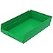Akro-Mils 30178 Plastic Nesting Shelf Bin Box, (18-Inch x 11-Inch x 4-Inch), Green, (12-Pack)