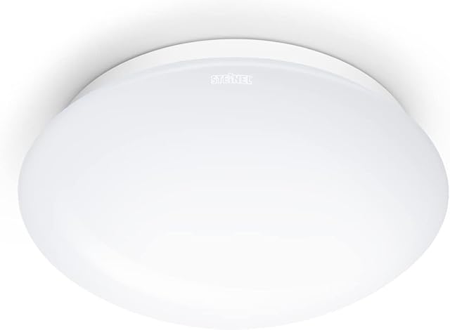 Steinel RS 16 L - sensor switched indoor lamp, 360° high-frequency motion sensor, 8m range, opal glass, E27 socket, 60 W