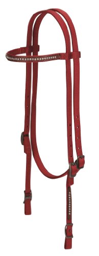 Weaver Nylon Slip Ear Headstall - Size:Horse Color:Black
