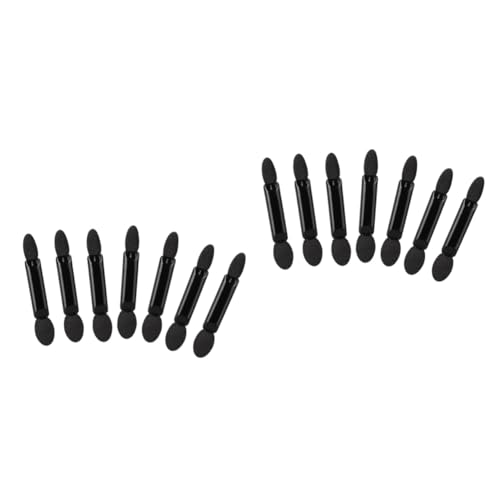 Gogogmee 2sets 2 Size Sponge Eyeshadow Brush Set Makeup Applicator Round Brush Heads for Women Travel-friendly Natural to Dramatic 100pcs*2