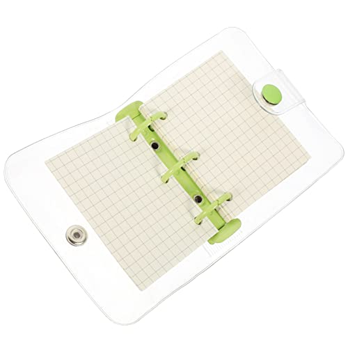 WOFASHPURET Cuaderno Mini Transparente de Anillas Notepad Multiusos para Estudio y Planificación Personal