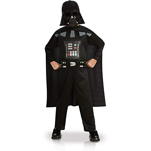RUBIE'S Star Wars Officiel - Déguisement Entrée de Gamme Dark Vador (Enfant) - Taille 5-6 ans Carnaval