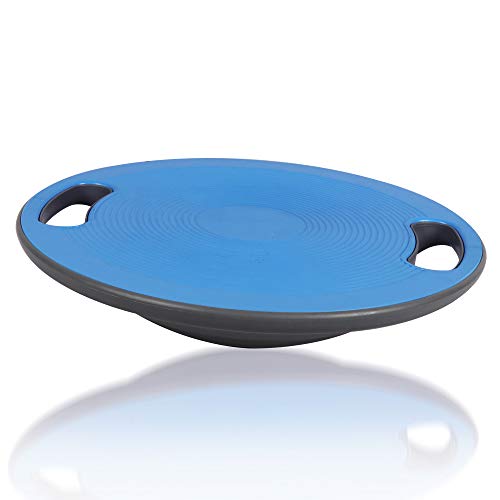 Best Goods Balance Board - Tabla de equilibrio con asas laterales para fisioterapia, diámetro de 40 cm, base y parte superior antideslizantes, tabla de equilibrio