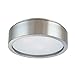 Puck Flush Mount Size: 4.5" H X 15" Dia, Finish: Satin Nickel