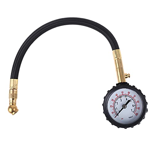 Integrated Tire Pressure Gauge Heavy Duty Tire Inflator Easy Read Tire Pressure Measuring Instrument For Cars Motorcycle