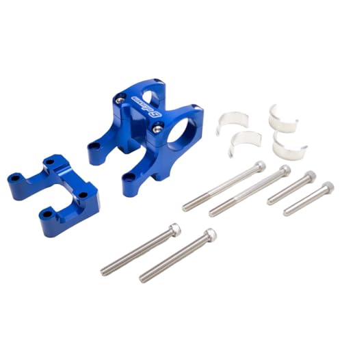 Warp 9 Bar Mount for E-Motos - Talaria, Surron, E-Ride Pro, 79Bike - Triple Clamp Handlebar Bar Mount, 20mm Spacer, Riser, Bolts - Multiple Color Options - Electric Bike Part - Blue