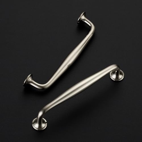 Image of Ravinte 10 Pack 5 Inch Brushed Nickel Kitchen Cabinet Handles Solid Zinc Alloy Cabinet Pulls Cupboard & Drawer Handles
