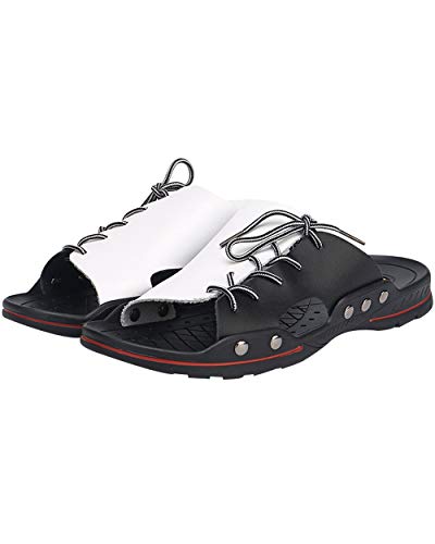 Bigassets Uomo Pelle Casual Infradito Spiaggia