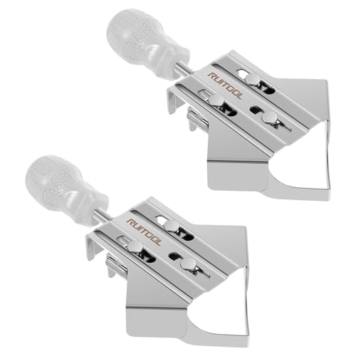 US 4/2Pcs Corner Clamps Adjustable 90 Degree Wood Clamps Multipurpose Frame Clamps 430 Stainless Steel Right Angle Clamp Portable Corner Clamps with Adjustable Swing Jaw for Woodworking Picture Frames