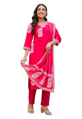 Kurti pour femme avec pantalon tenue de fête ensemble traditionnel imprimé