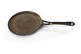 AUS-ION Crepe Pan & Griddle, Smooth Finish, 100% Made in Sydney, 4mm Australian Iron, 9.5-Inch (24cm), Professional Grade Cookware