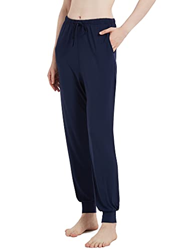 Image of GYS Women's Pajama Pants - Viscose Made from Bamboo, Joggers Pants with Pockets Comfy Lounge Sleep Pants Pj Bottoms