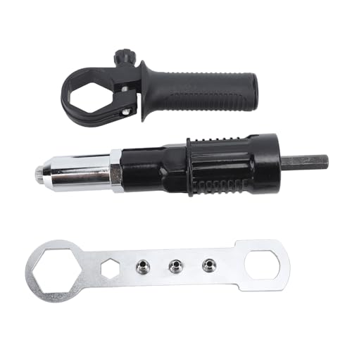 Haofy Kit de Adaptador de Pistola de Remaches Eléctricos, Metal Duro Duradero de Alta Precisión para Entusiastas del Bricolaje