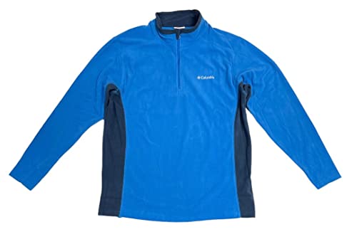 Columbia Men Pine Ridge Half Zip Fleece Pullover Sweatshirt (US, Alpha, Medium, Regular, Regular, Royal)