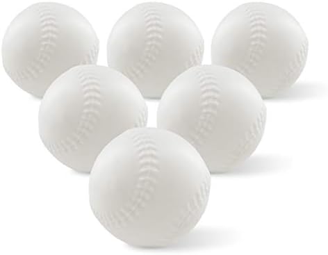Toddler & Little Kids Replacement T Ball Baseball Balls - Oversized Tballs for Little Tikes TotSports T-Ball Set - 6 Pack - Safe and Durable Design for Early Baseball Skills Development