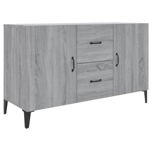 vidaXL Buffet Armoire de Rangement Meuble de Rangement Armoire Latérale Salle de Séjour Salon Intérieur Sonoma Gris 100x36x60 cm Bois d'Ingénierie