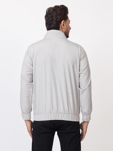 Image of OSCILLATE Casual Winter Wear Jackets For Men || Men's Solid Wind Cheater Jacket With Zipper || Ribbed Waist And Ribbed Wrist Cuffs For Perfect Fit || Casual And Sports Jacket