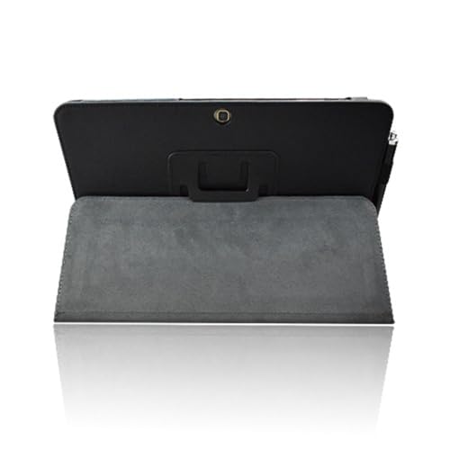 4.Leggero e resistente. INSOLKIDON Compatibile con Samsung Galaxy Tab 2 10.1 inch Tablet (GT-P5100/P5110/P5113) Tablet Custodia protettiva in pelle Cover con Funzione di Supporto, Auto Svegliati/Sonno (Nero)