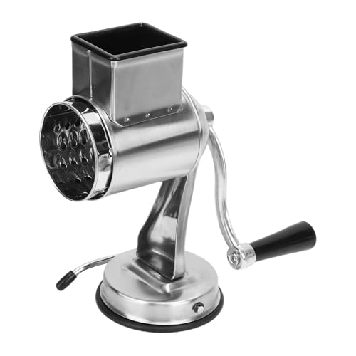 Yechiry Molino Manual para Frutos Secos, Machacador de Frutos Secos de Acero Inoxidable Que Ahorra Espacio con Base de Ventosa, 5 Tambores, Picadora de Alimentos Portátil