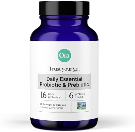 Ora Organic Probiotics with Prebiotics for Digestive Health 16 Bi...