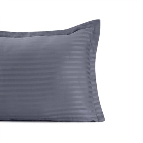 Image of Wakefit 100% Cotton Pillow Cover Set of 4 | 200 TC Soft & Breathable Pillow Cases | Standard Size 18 x 27 Inch | Skin Friendly, Durable & Gentle Machine Washable | Blue Granite