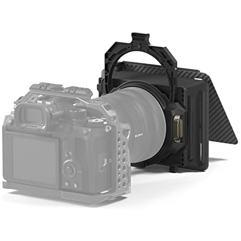TILTA Matte Box Mirage 95mm Circular Filter Frame, Compatible with 4 x 5.65" Filter, with 67mm/72mm/77mm/82mm Adapter Ring for DSLR Mirrorless Cameras MB-T16 Cover