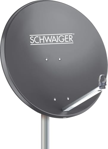 Schwaiger 714197 Digital Sat antena (75 x 85 cm) con LNB de brazo y Mash Projector, antracita, espejo de aluminio – para recibir DVB-S/S2 en Full HD, 3d y 4 K (Ultra HD) - imagen 6