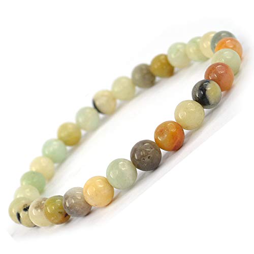 Image of Reiki Crystal Products Natural Crystal Stone Bracelet 6 mm Round Beads for Men & Women | Gemstone Jewellery Bracelet | Reiki Charged | Multiple Stone Variants Available