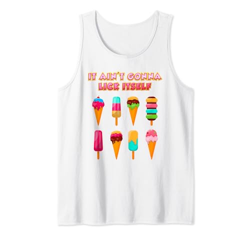No se va a lamer – Helado Paleta de crema Camiseta sin Mangas
