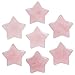 Rockcloud Set of 4 Star Shape Crystal Pocket Stones, Worry Palm Stone for Office Home Desktop Decorative Jewelry Making, Pink