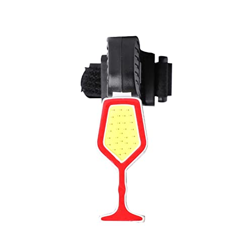 Luz traseira de bicicleta | Lâmpada de aviso de forma de copo de vinho recarregável USB,Suprimentos