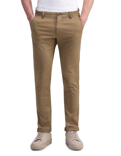 Image of Arrow Men's Mid Rise Slim Fit Casual Trouser