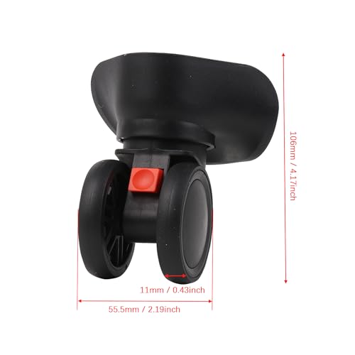 RDEXP 2 Pieces Luggage Swivel Replacement Wheels Caster for Suitcase 4.17 Inches 603PT4