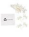 Yeshone 5 Pieces Wedding Hair Comb Bridal Hair Pins Crystal Pearl Hair Accessories Rhinestone Flower Hair Piece for Wedding Bride Women(Gold)
