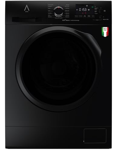 ALPHA Lavadora TITAN Elite-7, Made in Italy, Eficiencia A, Negro Brillo, Eco Silence Inverter, 1.200rpm, 7kg *Alta Gama*