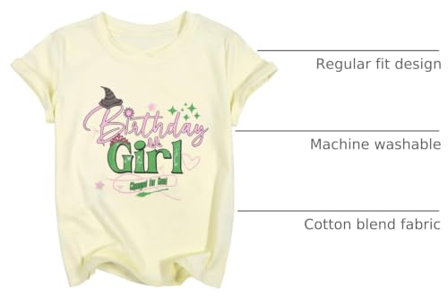 Image of LOTUCY Birthday Girl Outfit for Kids Its Me Hi Im The Birthday Girl Shirt Letter Printed Princess Birthday T-Shirt