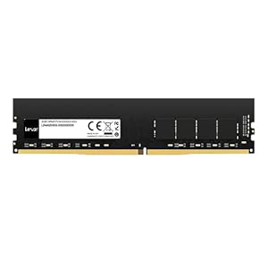 Lexar 16GB Single DDR4 UDIMM RAM 3200MT/s CL22 288-Pin Desktop Memory, Black (LD4AU016G-B3200GSST)